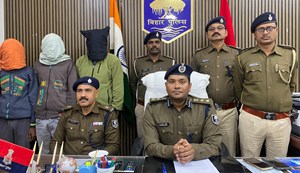 Two inspectors were arrested in the same police station where they were posted.