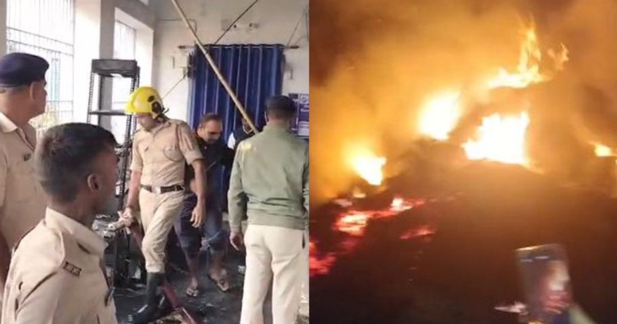 Several houses were gutted in a fire in Gaya, and the Sales 