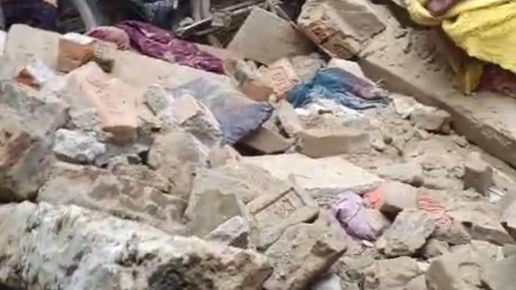 House collapsed in Danapur Diara