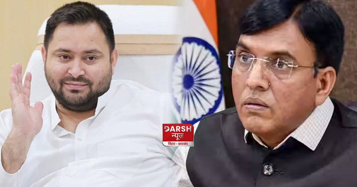 tejashwi yadav writes ketter to mansukh mandviya