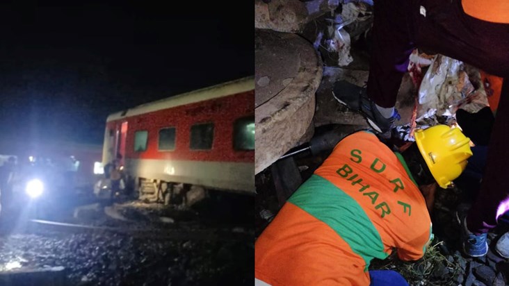 Tragic train accident in Bihar, 6 bogies of North East Expre