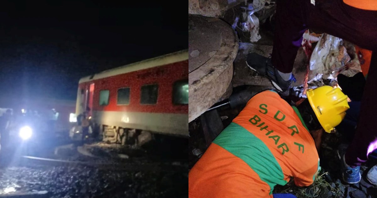 Tragic train accident in Bihar, 6 bogies of North East Expre