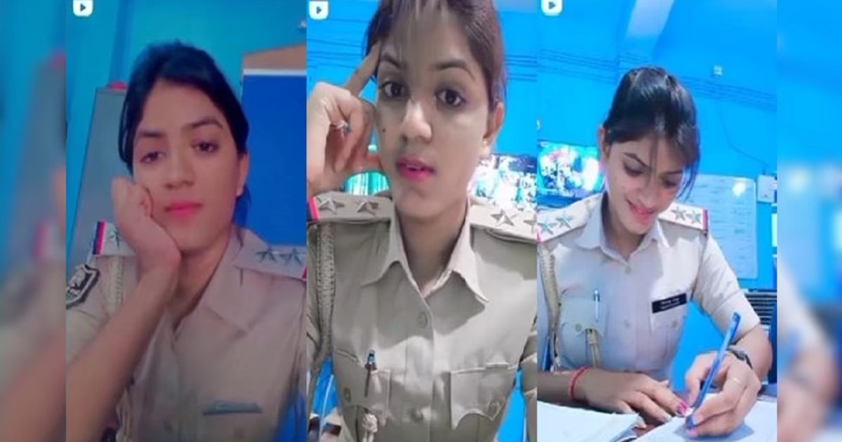 Beautiful female police station officer had to bear the brun