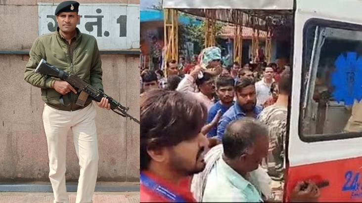 In Bihar, a policeman was shot by criminals, he died a painf In Bihar, a policeman was shot by criminals, he died a painf