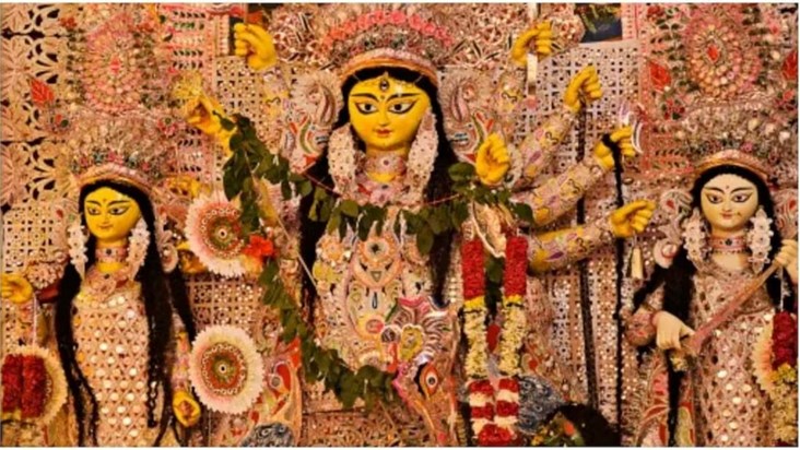 Mata Rani's secret opened on Mahasaptami, crowd of devotees 