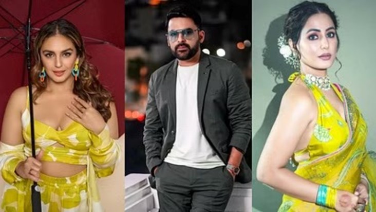 Famous comedian Kapil Sharma, actress Huma Qureshi and Hina 