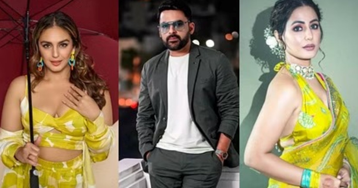 Famous comedian Kapil Sharma, actress Huma Qureshi and Hina 