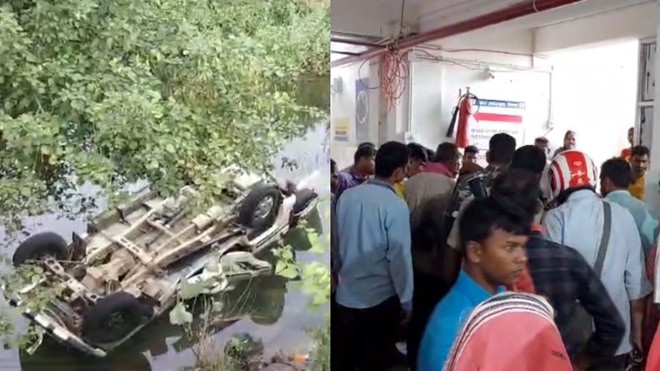Big accident in Deoghar on Vijayadashami, 5 people of the sa