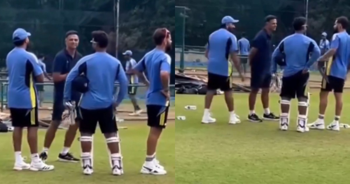 Rahul Dravid came to meet the Indian cricket team, a video s