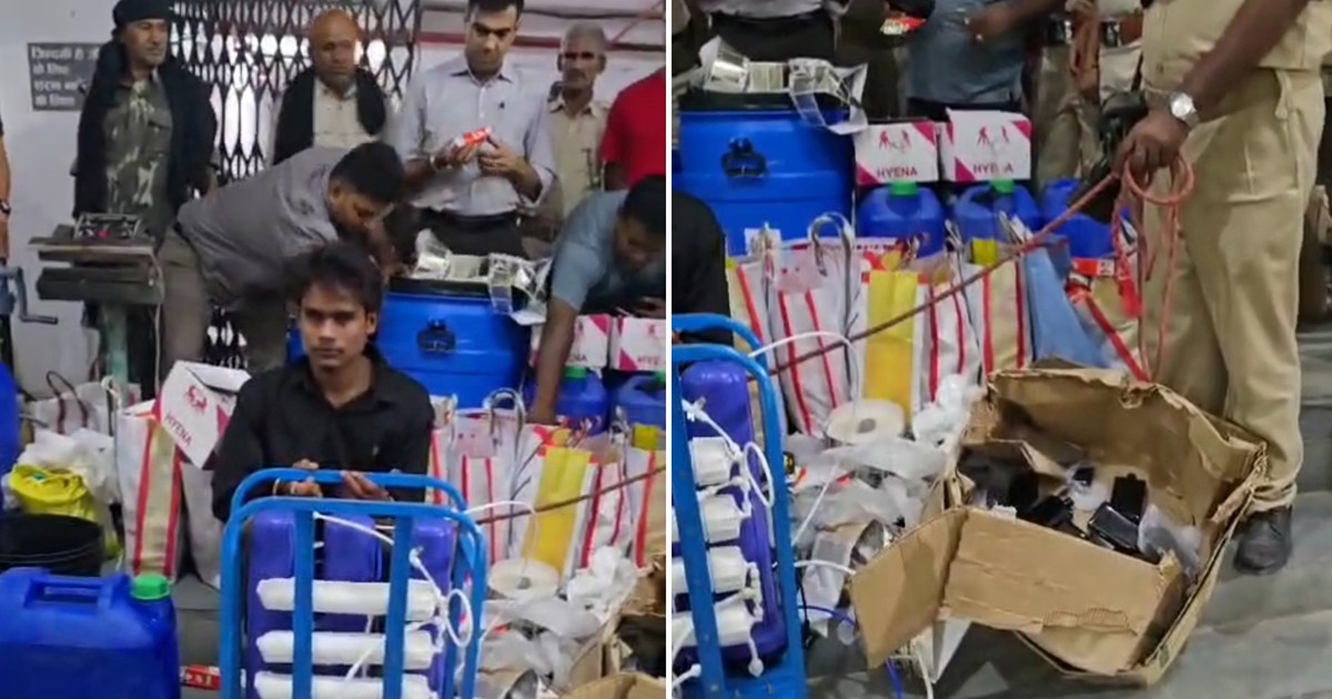 Doctor's clinic board outside and liquor factory inside, pol