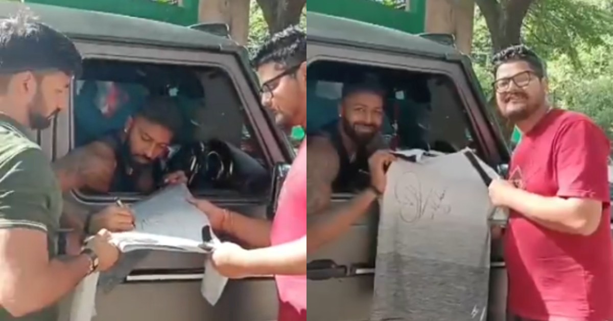 All-rounder Hardik Pandya again won the hearts of fans, this