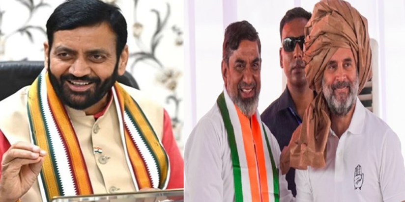 Happy with the trend, Congress started distributing sweets, Happy with the trend, Congress started distributing sweets,