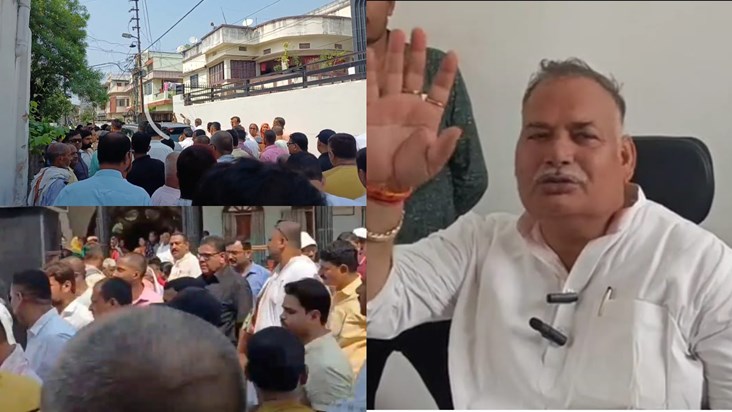 Former Bahubali MLA Munna Shukla left with his entourage to 