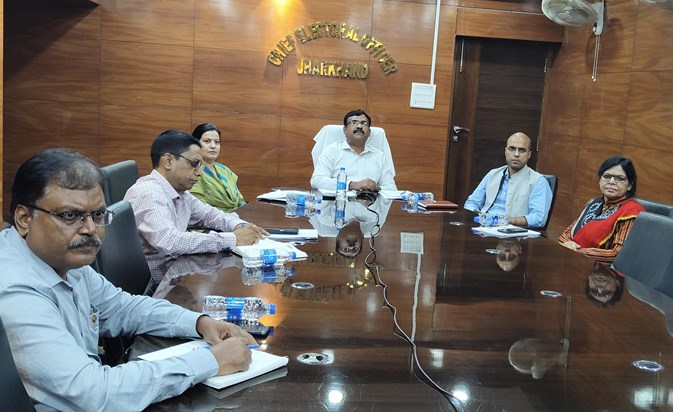 Jharkhand Election Commission DC Meeting Jharkhand Election Commission DC Meeting