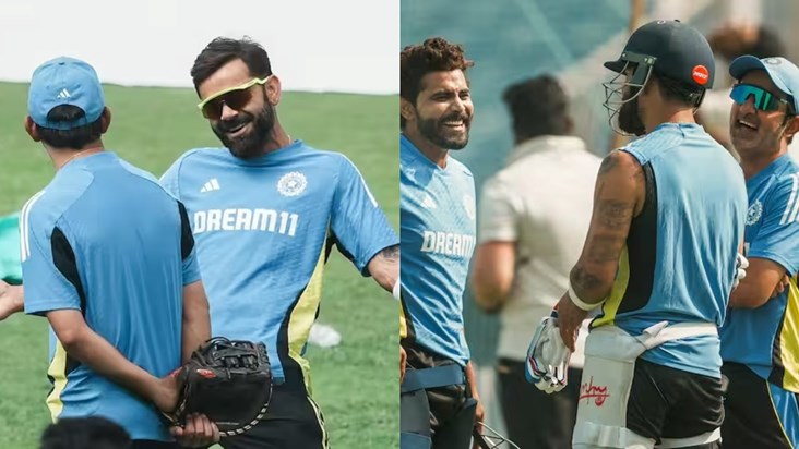 Funny picture of Virat Kohli and Gautam Gambhir, Ravindra Ja Funny picture of Virat Kohli and Gautam Gambhir, Ravindra Ja