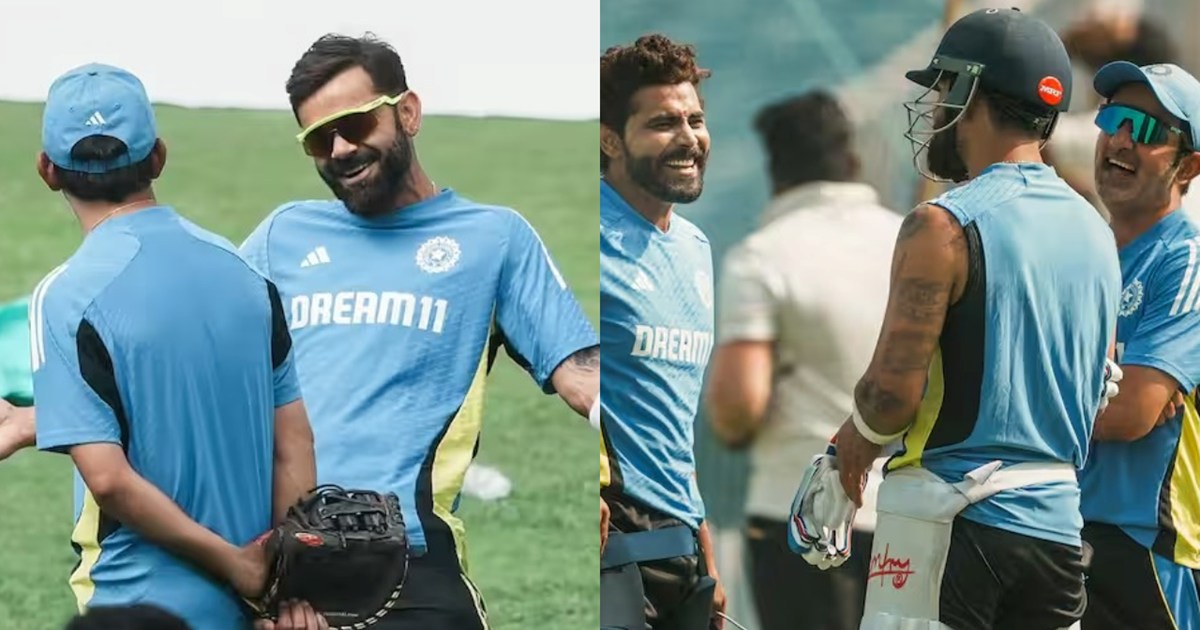 Funny picture of Virat Kohli and Gautam Gambhir, Ravindra Ja