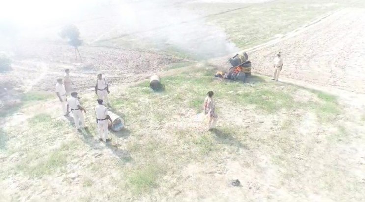 Action taken against liquor dealer through drone after death