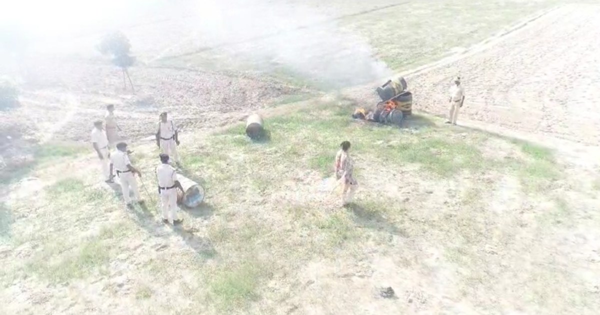 Action taken against liquor dealer through drone after death