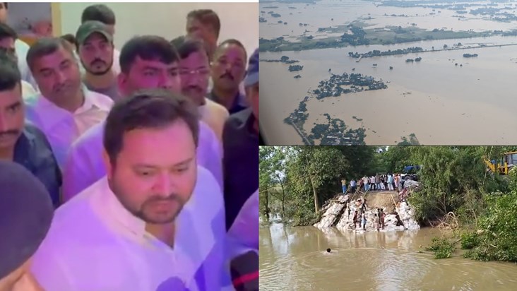 Tejashwi targeted PM and CM by discussing the 2008 floods, c Tejashwi targeted PM and CM by discussing the 2008 floods, c