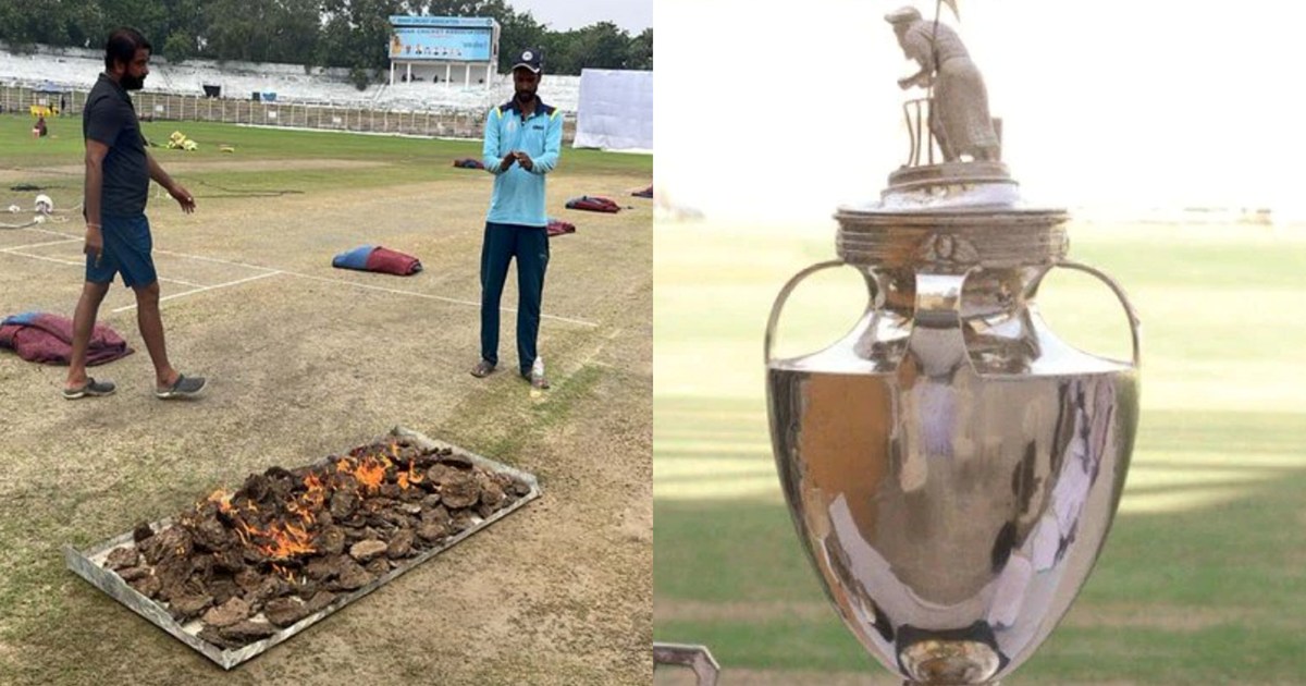 Hey what is this! Cricket pitch can be dried even with cow d