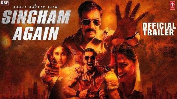 The amazing trailer of Singham Again created a stir among th The amazing trailer of Singham Again created a stir among th