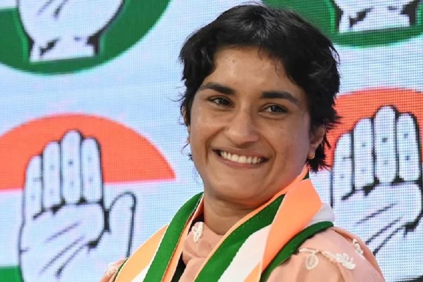 Wrestler Vinesh Phogat won the election, but Congress suffer Wrestler Vinesh Phogat won the election, but Congress suffer