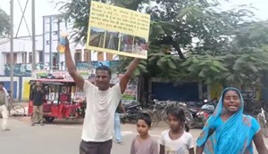 A massive security lapse occurred during the Home Minister's rally