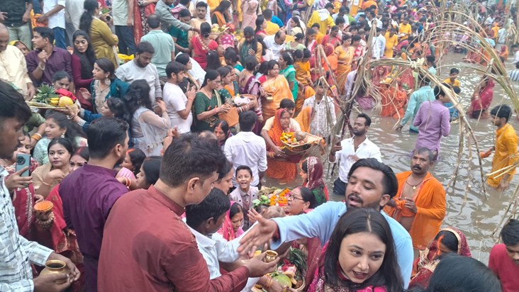 On the third day of Chhath, the great festival of folk faith