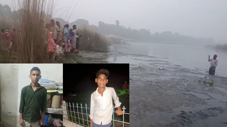 The bodies of two brothers who had gone for a walk after din