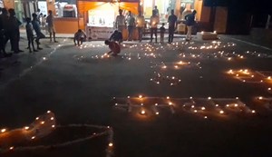 One lamp in the name of martyrs