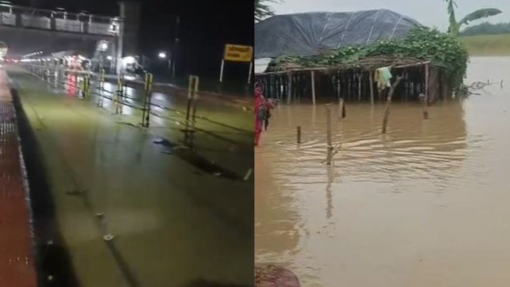Due to heavy rains, the embankment in Araria broke