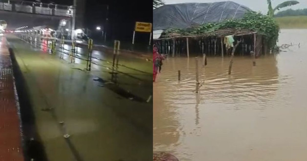 Due to heavy rains, the embankment in Araria broke