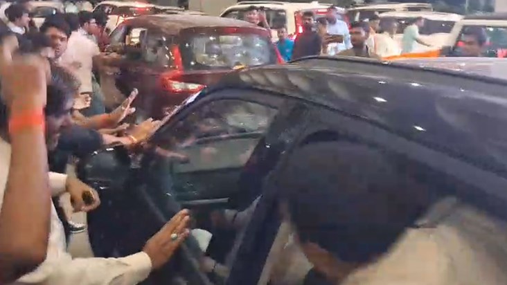 The airport turned into a battlefield