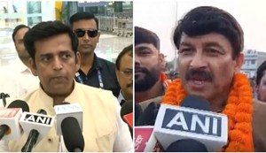 Bhojpuri stars and MPs Ravi Kishan and Manoj Tiwari claimed that NDA government will be formed in Bihar.