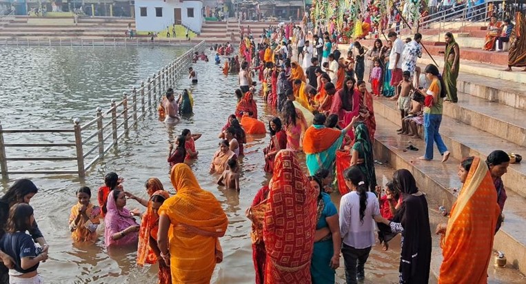 On the first day of Chhath, the great festival of folk faith