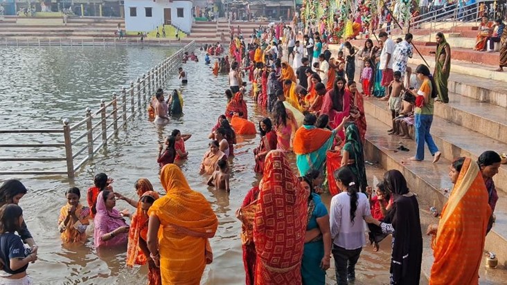 On the first day of Chhath, the great festival of folk faith