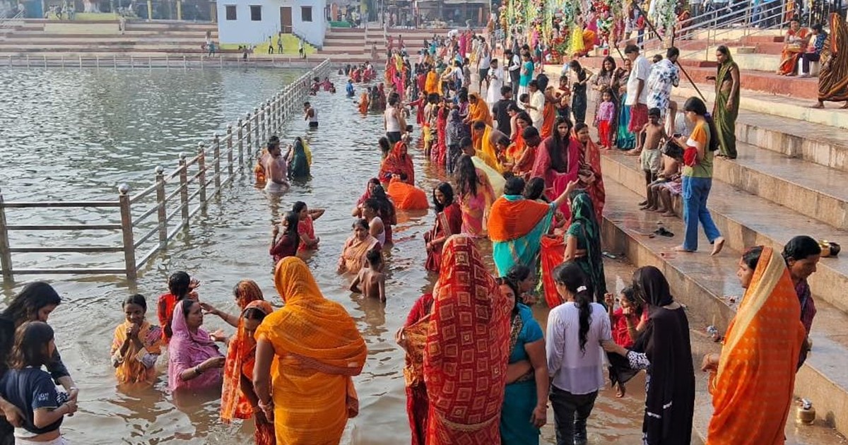 On the first day of Chhath, the great festival of folk faith