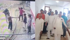 Video footage of the murder of a BJP leader's son has surfaced