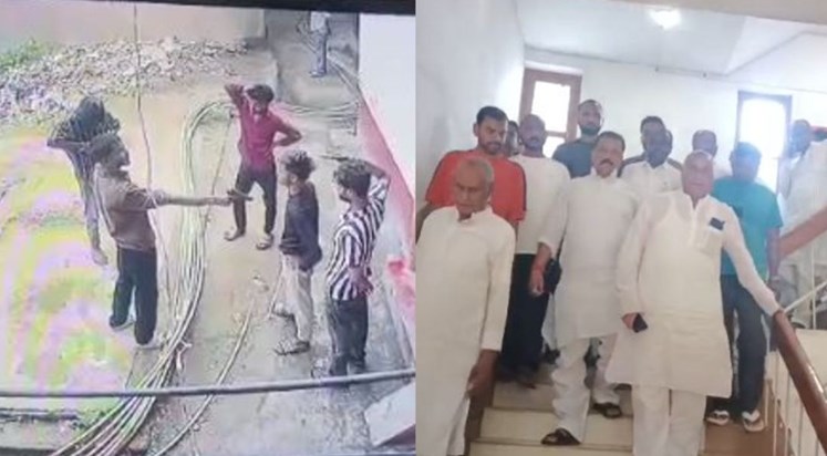 Video footage of the murder of a BJP leader's son has surfac Video footage of the murder of a BJP leader's son has surfac