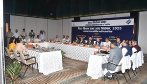 The commission reviewed the election preparations in Bihar.