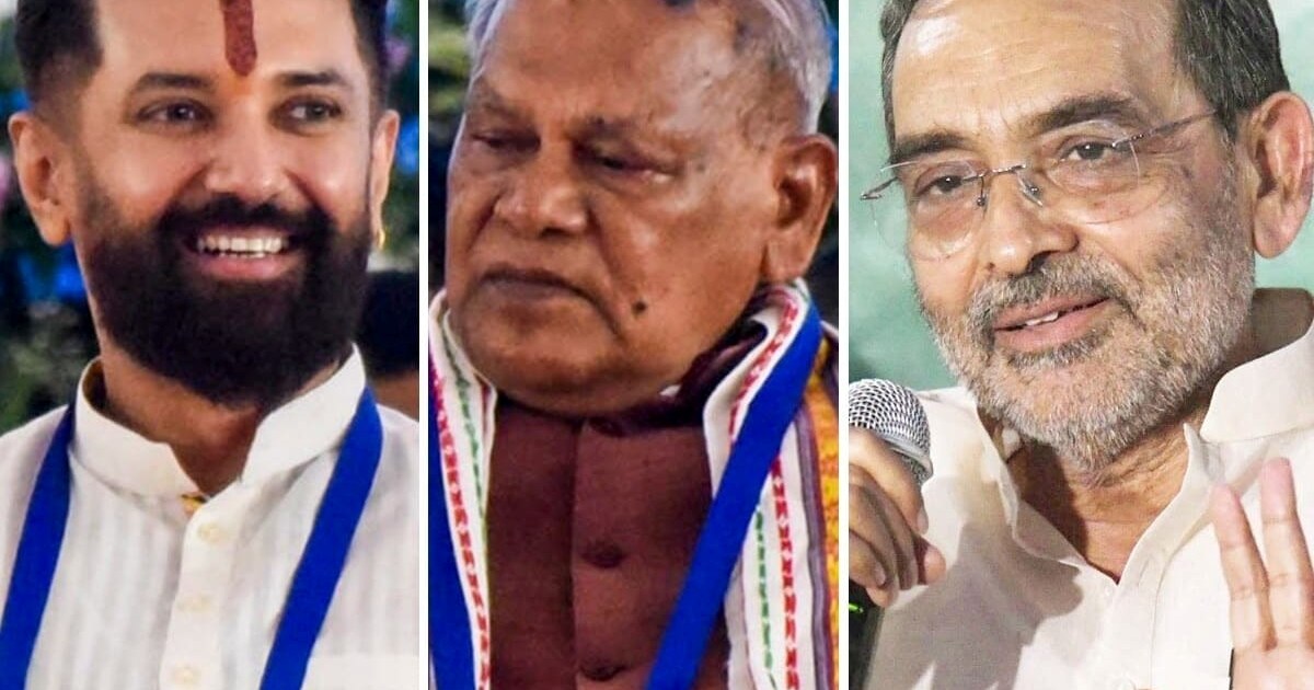 While Chirag is elated with seat sharing, Manjhi and Kushwah