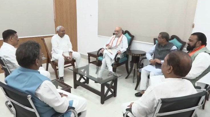 Home Minister Amit Shah met CM Nitish Home Minister Amit Shah met CM Nitish