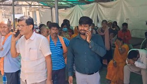 Two teachers going for election duty training met with a road accident.