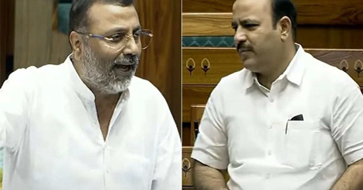 danish-ali-kept-calling-pm-modi-neech-bjp-mp-nishikant-dubey