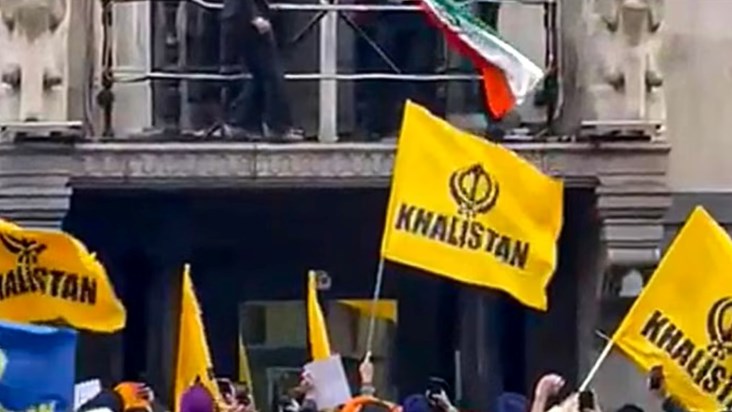 Strong protest by Khalistanis in Canada, security of Indian Strong protest by Khalistanis in Canada, security of Indian