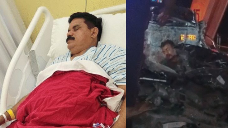 BJP MP's accident, driver along with bodyguard seriously inj