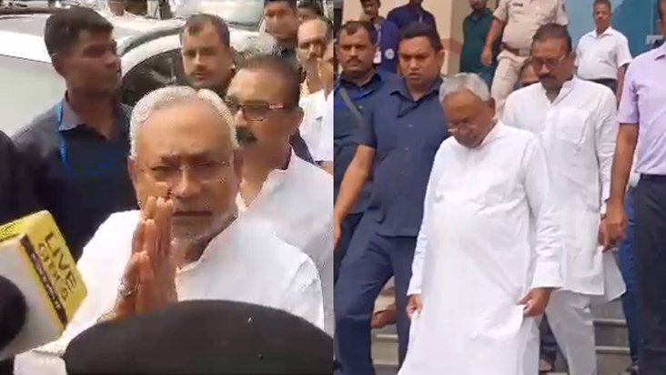 CM Nitish suddenly reached the education department, folded 