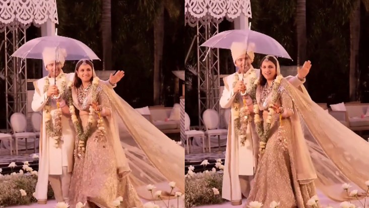 Parineeti reached the pavilion dancing with Raghav, fans are