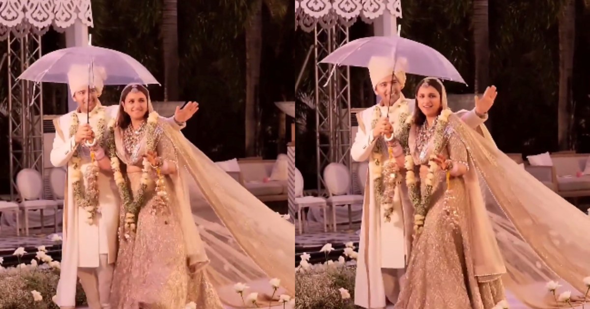 Parineeti reached the pavilion dancing with Raghav, fans are