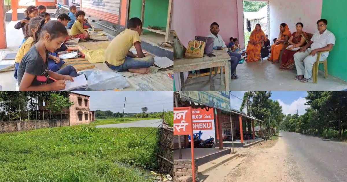 There is no way to go to school, teachers were forced to go 